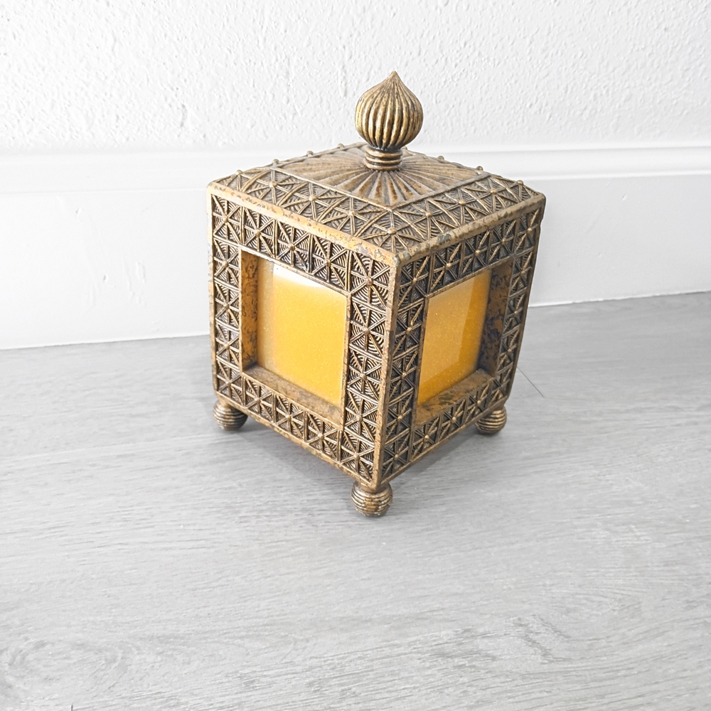 Ornate Gold and Yellow Decorative Lantern